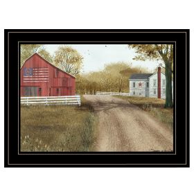 "Summer in the Country" by Billy Jacobs, Ready to Hang Framed Print, Black Frame