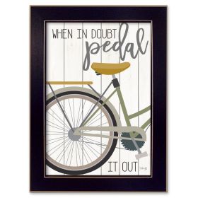 "When In Doubt" By Marla Rae, Printed Wall Art, Ready To Hang Framed Poster, Black Frame