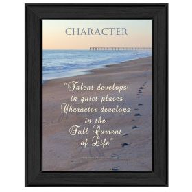 "Character" By Trendy Decor4U, Printed Wall Art, Ready To Hang Framed Poster, Black Frame