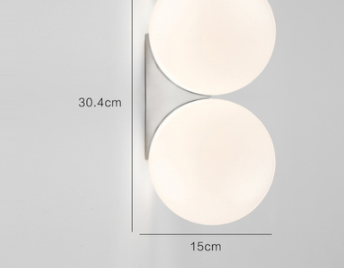 Designer Nordic Minimalist Wall Lamp (Option: Doublehead chrome models-5W)